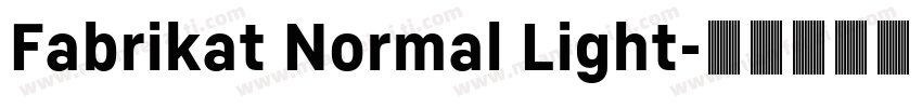 Fabrikat Normal Light字体转换
